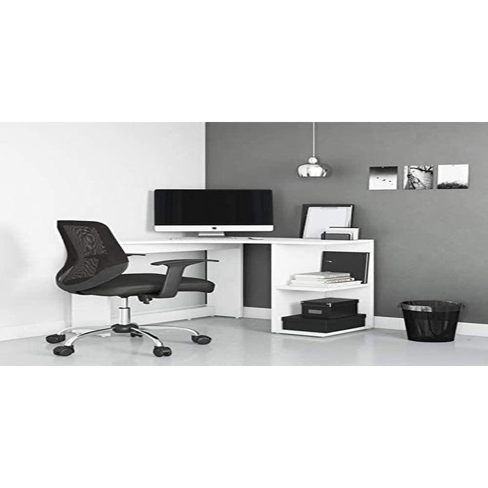 Alphason Gaming Corner Desk Chesil White 750 x 880 mm