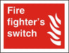 Fire Sign Fire Switch Vinyl 20 x 30 cm