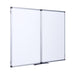 Bi-Office Folding Whiteboard Wall Mounted Magnetic Ceramic Double 90 (W) x 60 (H) cm