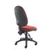 Permanent Contact Backrest Task Operator Chair Height Adjustable Arms Vantage 100 Red Seat Without Headrest High Back