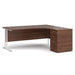 Dams International Desk with Pedestal EBWH16RB 1,600 x 1,626 x 725 mm