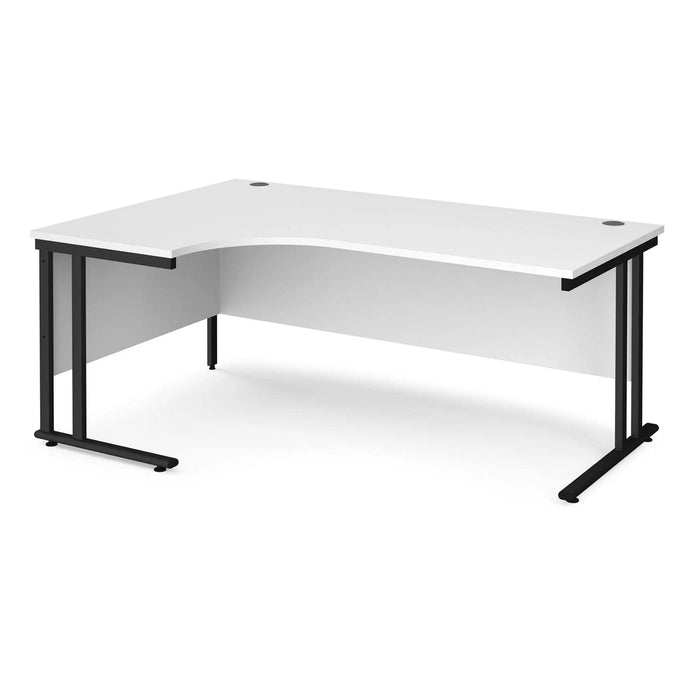 Dams International Left Hand Ergonomic Desk MC18ELKWH 1,800 x 1,200 x 725 x 800 - 990 mm