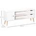 HOMCOM TV stand White 280 x 444 mm
