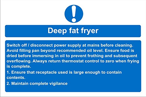 Catering Sign Fat Fryer Vinyl 15 x 20 cm