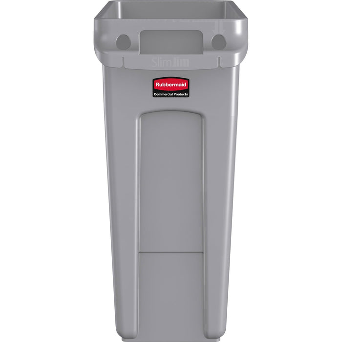 Rubbermaid Waste Bin Slim Jim Grey 27.9 x 55.8 x 63.5 cm