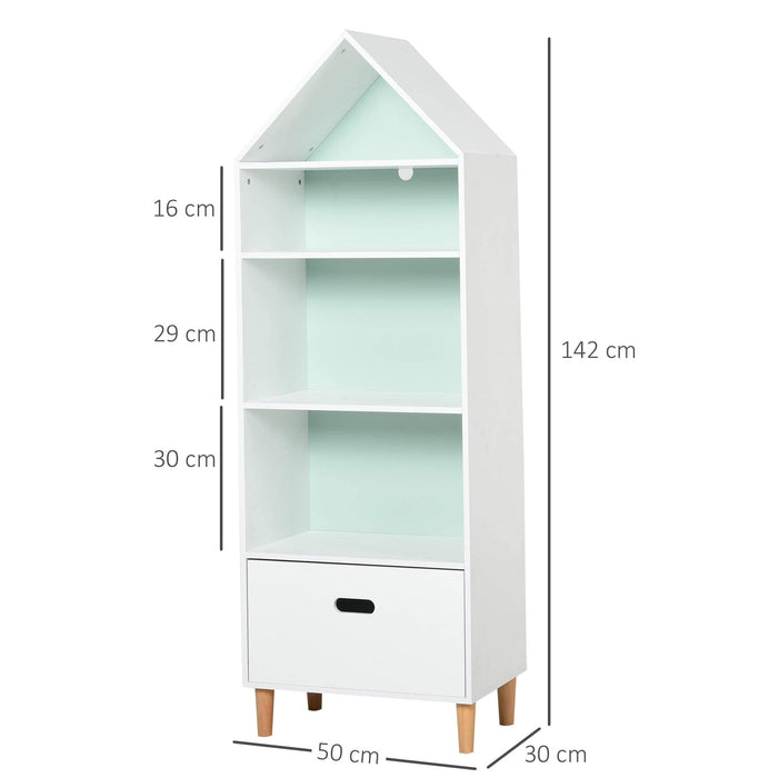 HOMCOM Kids Cabinet 311-011 White 300 x 500 x 1,420 mm