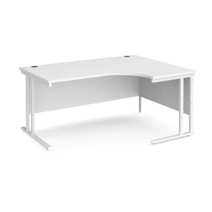 Dams International Right Hand Ergonomic Desk MC16ERWHWH 1,600 x 1,200 x 725 x 800 - 990 mm