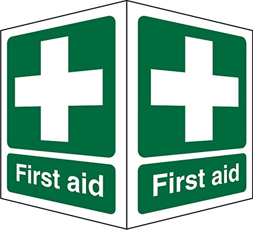 First Aid Sign First Aid Self Adhesive Plastic 20 x 15 cm