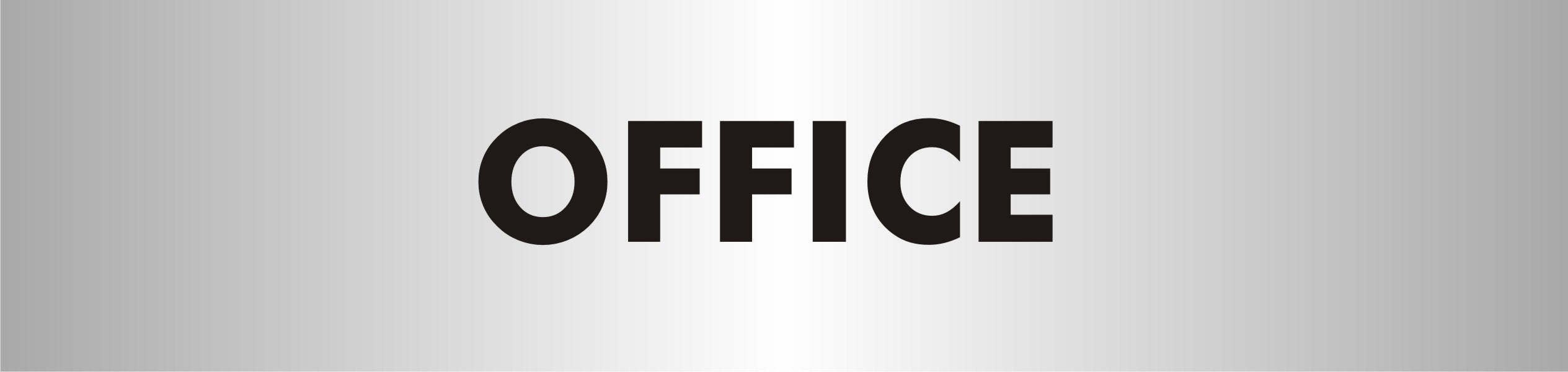 School Sign Office Acrylic 4.5 x 19 cm