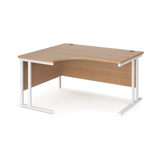 Dams International Left Hand Ergonomic Desk MC14ELWHB 1,400 x 1,200 x 725 x 800 - 990 mm