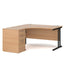 Dams International Desk with Pedestal EBS18LO 1,800 x 1,626 x 725 mm