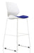 Dynamic Visitor Chair High Stool Florence Seat Stevia Blue Without Arms Fabric