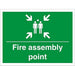 Construction Sign Assembly Point Fluted Board 45 x 60 cm