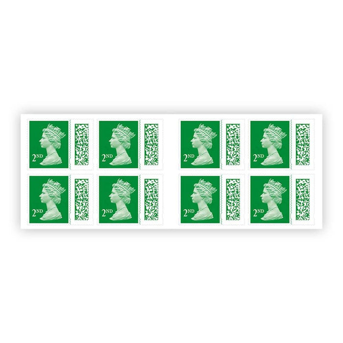 Royal Mail Postage Stamps 2nd Class UK Self Adhesive Pack of 8