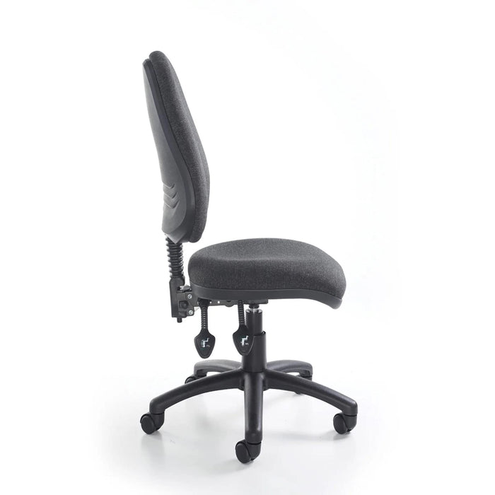 Permanent Contact Backrest Task Operator Chair Height Adjustable Arms Vantage 100 Red Seat Without Headrest High Back