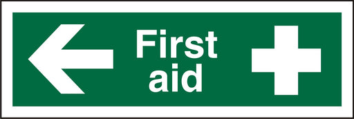 First Aid Sign First Aid Vinyl 15 x 45 cm