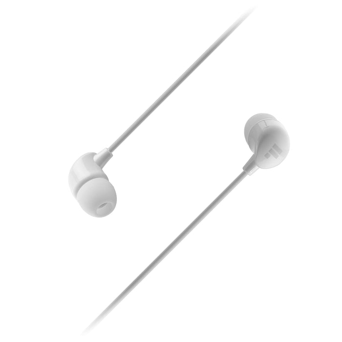 Kitsound Fresh Wired Earphones with Mic White