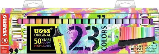 STABILO BOSS ORIGINAL Highlighter Assorted Neon and Pastel Pack of 23