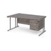 Dams International Wave Desk MC16WLP3SGO 1,600 x 725 x 800 - 990 mm