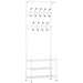 HOMCOM Multi-Purpose Rack And Organiser 831-115WT Steel White 300 mm x 670 mm x 1850 mm
