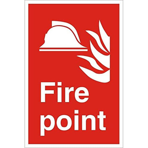Fire Sign Fire Point Plastic 60 x 40 cm