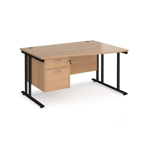 Dams International Wave Desk MC14WRP2SB 1,400 x 725 x 800 - 990 mm