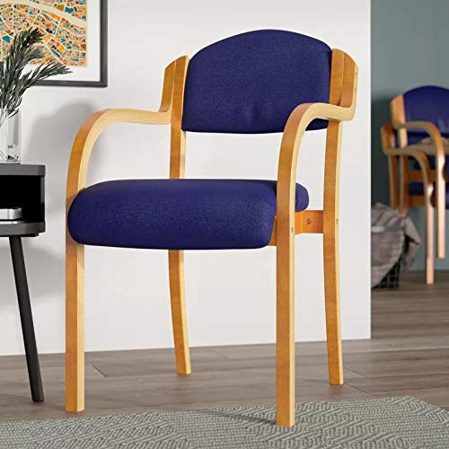 Nautilus Designs Conference Chair Dpa2050/A/Be/Bl Non Height Adjustable Blue Beech