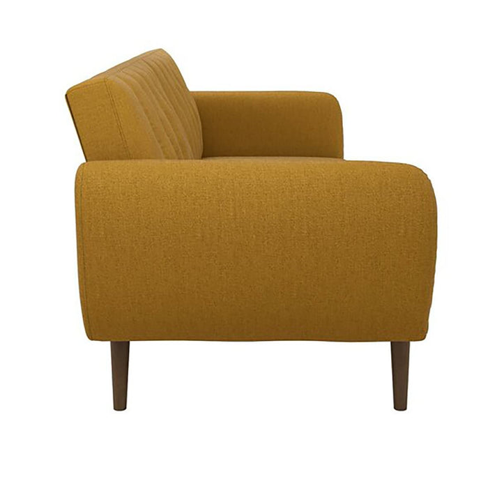 Novogratz 3 Seat Sofa MUSTARD LINEN Linen 2,070.00 (W) x 800.00 (D) x 876.00 (H) mm