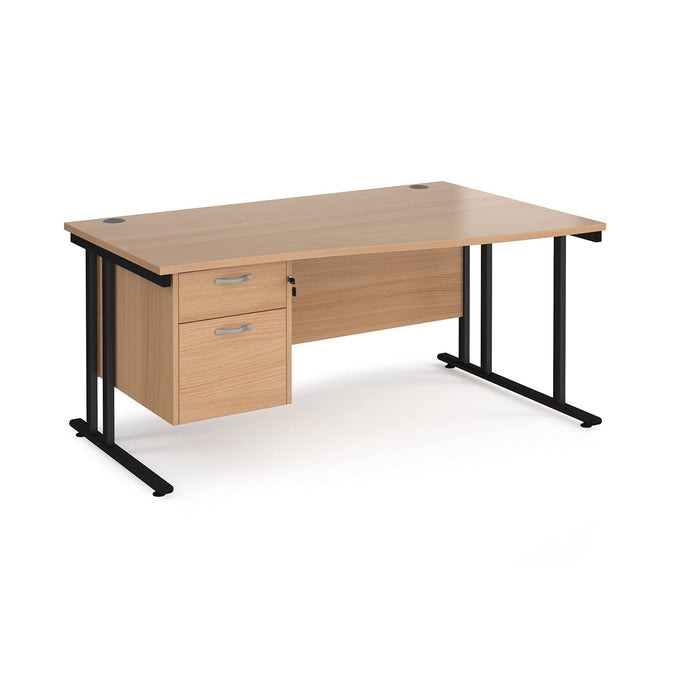Dams International Wave Desk MC14WRP2KGO 1,400 x 725 x 800 - 990 mm