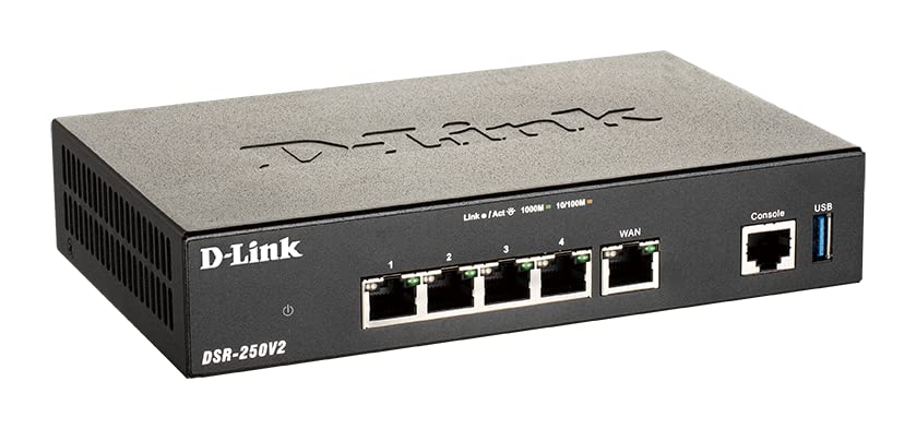 D-Link DSR-250V2 - Router - 4-port switch - GigE