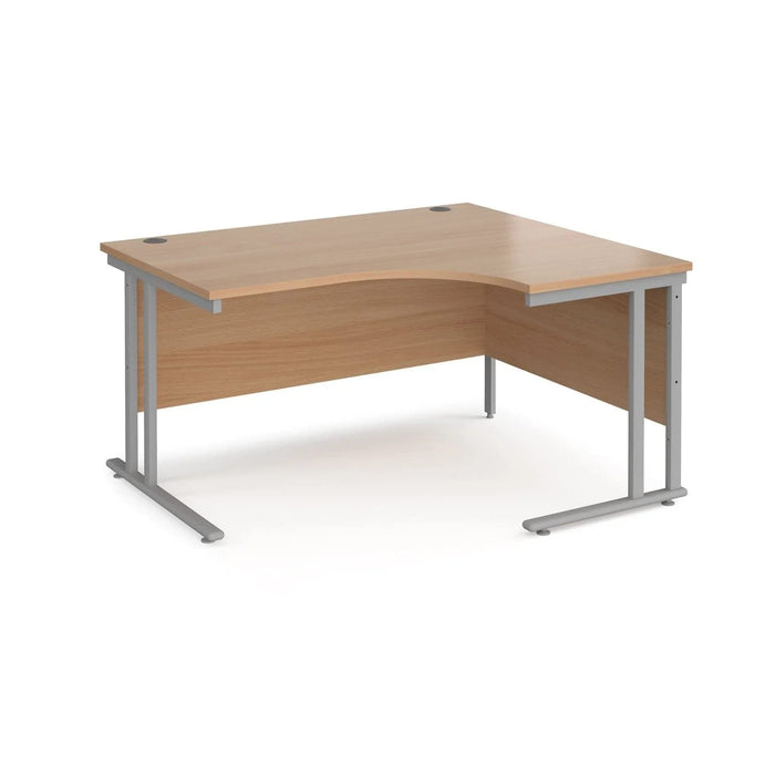 Dams International Right Hand Ergonomic Desk MC14ERSB 1,400 x 1,200 x 725 x 800 - 990 mm