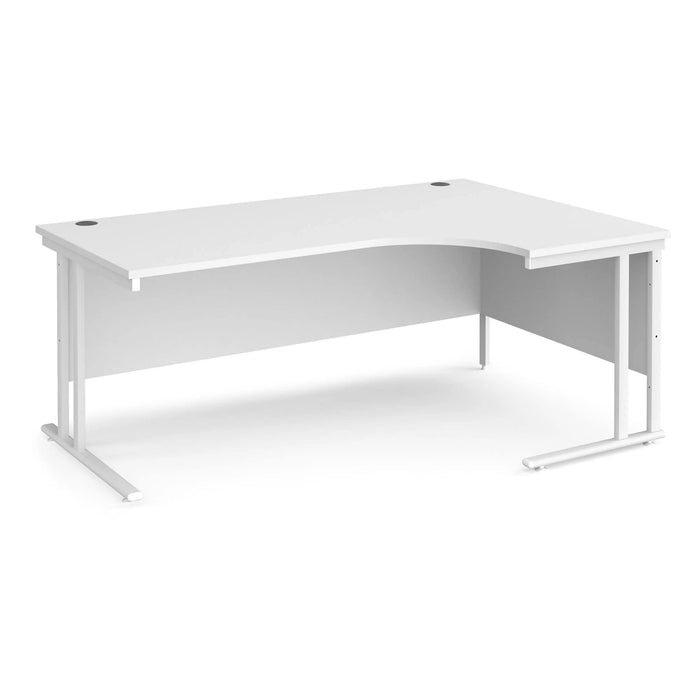 Dams International Right Hand Ergonomic Desk MC18ERWHWH 1,800 x 1,200 x 725 x 800 - 990 mm