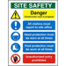 Site Sign Construction Site Safety PVC 80 x 60 cm