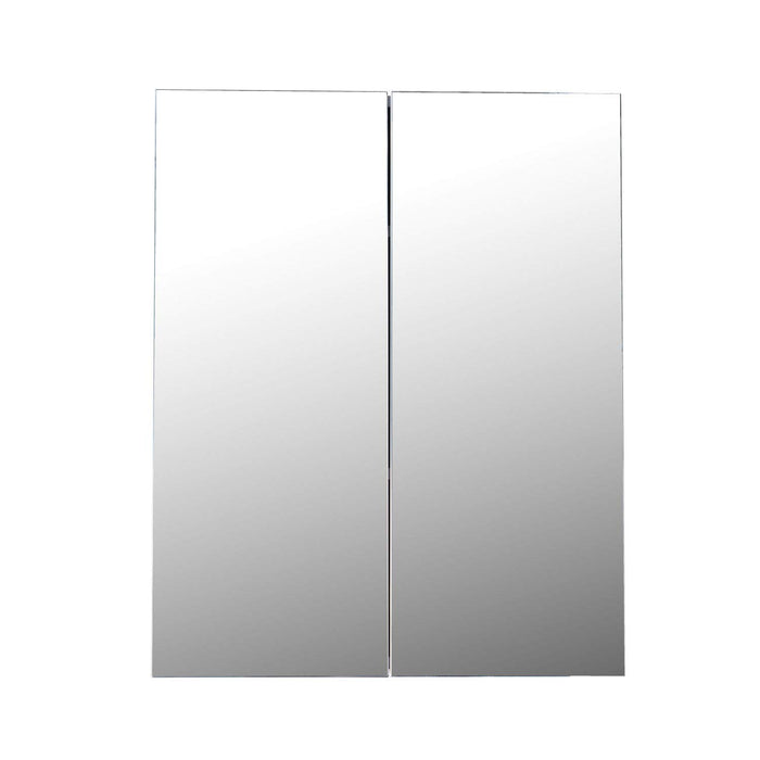 HOMCOM Mirror Cabinet 811-032 Glass, MDF White 600 mm x 150 mm x 750 mm