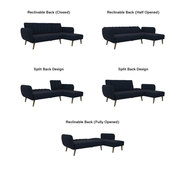 Novogratz 2276629NUK Sofa Beds 2,235 (W) x 800 (D) x 1,408 (H) mm