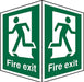 Fire Exit Sign Fire Exit Plastic 20 x 15 cm