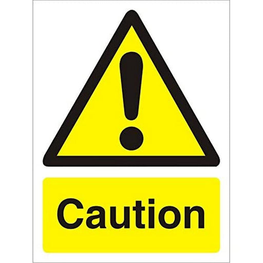 Warning Sign Caution Plastic 30 x 20 cm