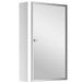 HOMCOM Mirror Cabinet 834-060 Glass, Stainless Steel Silver 400 mm x 130 mm x 600 mm