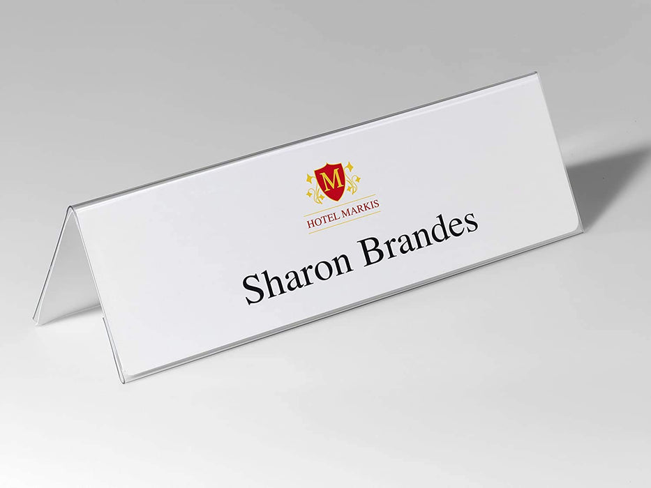 DURABLE Name Holder 805319 Transparent Pack of 25