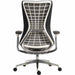 Quantum Mesh Back Executive Chair Chair Black with White Frame - 6966WHI