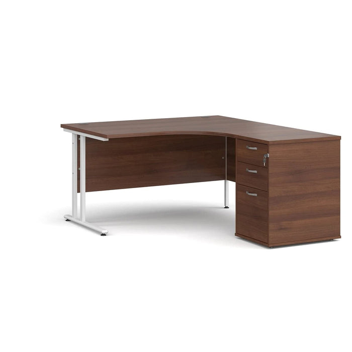 Dams International Desk with Pedestal EBWH14RW 1,400 x 1,626 x 725 mm