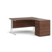 Dams International Desk with Pedestal EBWH14RW 1,400 x 1,626 x 725 mm