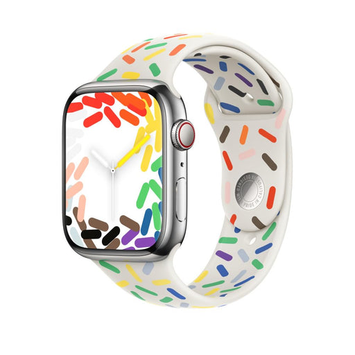 Apple - Pride Edition - strap for smart watch - 45 mm - M/L (fits wrists 160-210 mm)