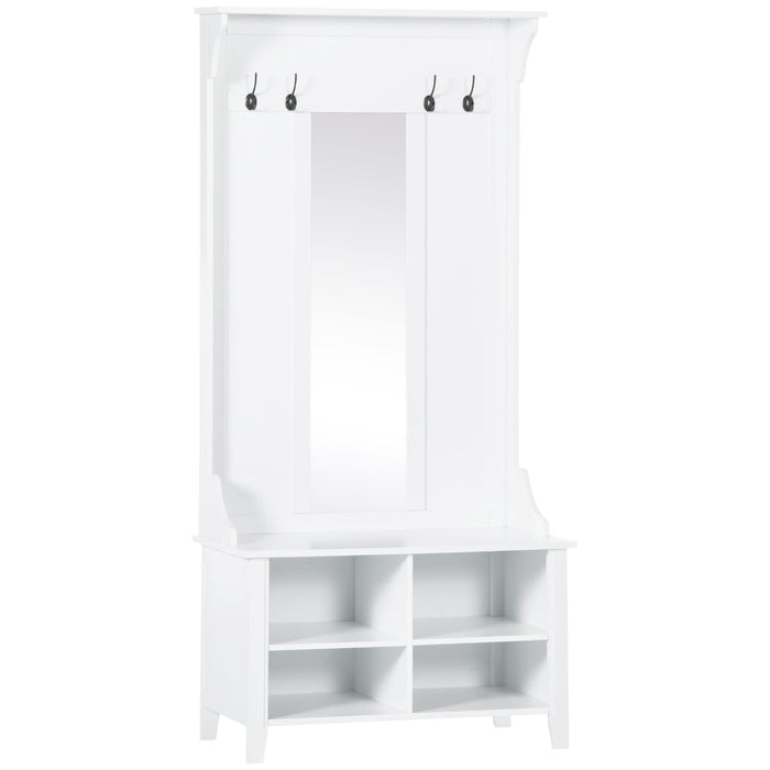 HOMCOM Storage Cabinet White 400 x 1,700 mm