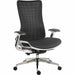Quantum Mesh Back Executive Chair Chair Black with White Frame - 6966WHI