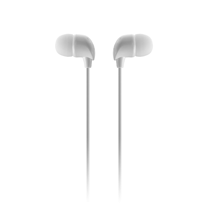 Kitsound Fresh Wired Earphones with Mic White