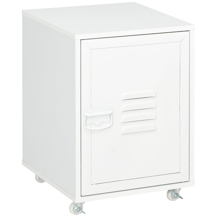 HOMCOM Filing Cabinet White 385 x 380 x 5,550 mm