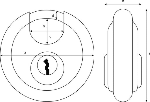 ABUS Discus Padlock 26/80 Hardened Steel