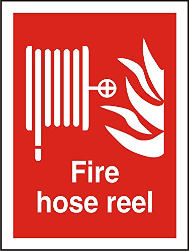 Fire Sign Fire Hose Plastic 20 x 15 cm