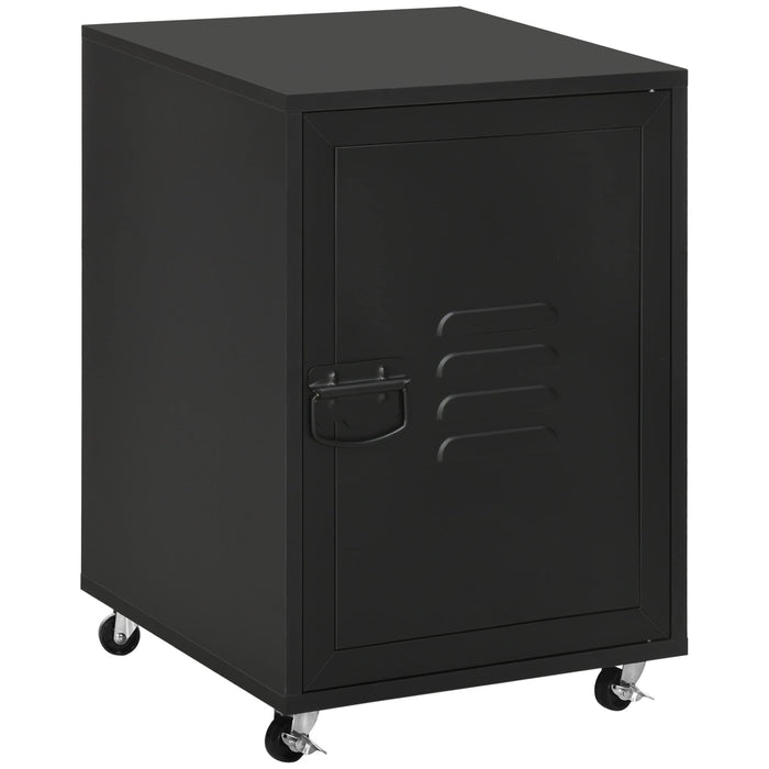 HOMCOM Filing Cabinet Black 385 x 380 x 5,550 mm